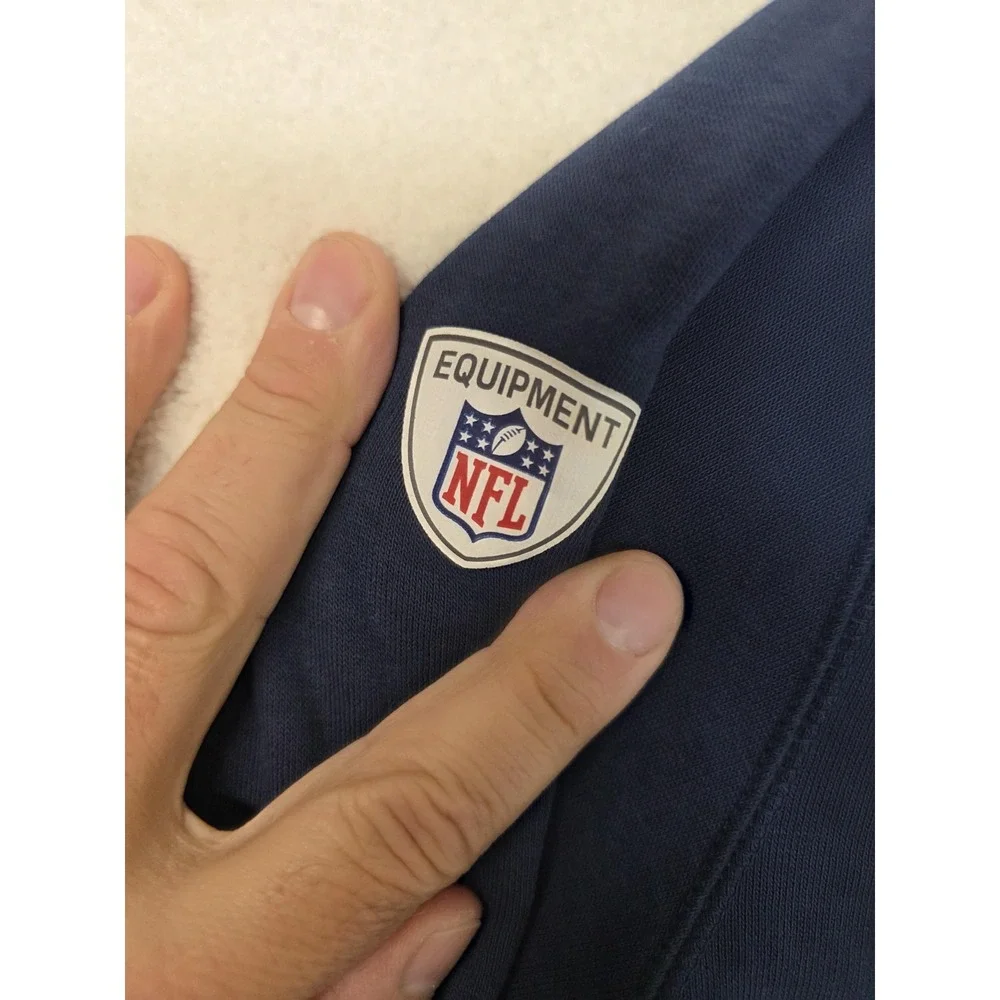 Dallas Cowboys Hoodie Sweatshirt Mens Medium Blue NFL Football Nike Training - Picture 7 of 16